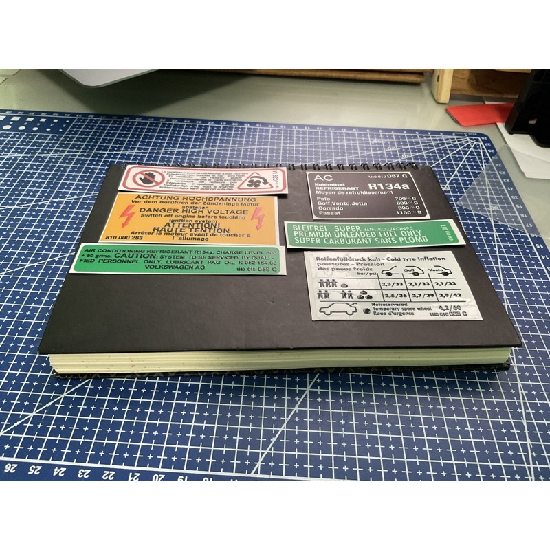 volkswagen Lable warning vw golf vento mk3 ทุกรุ่น