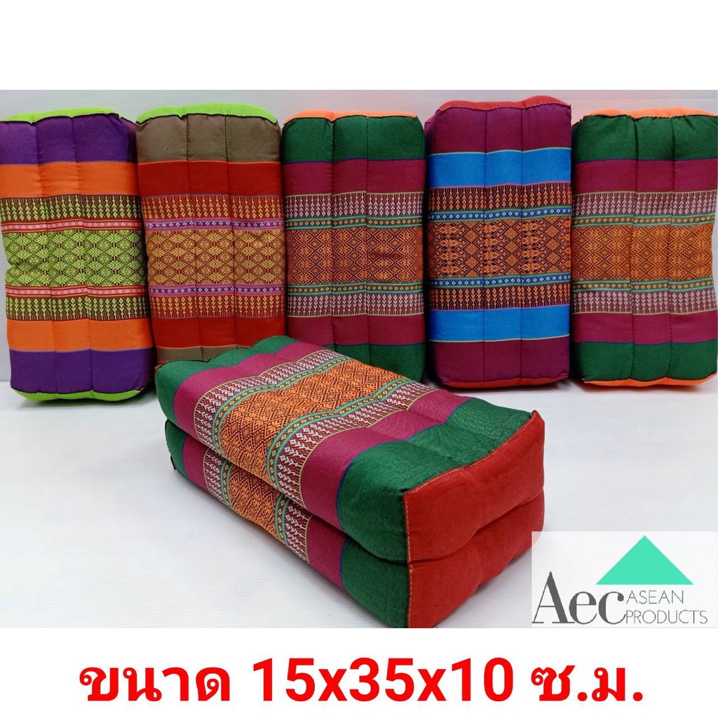 หมอนขิดสุขภาพ ขนาด 35x15x10 ซ.ม. หมอนหนุนเพื่อสุขภาพหนาแน่น ผ้าทอลายละเอียดสินค้าไทยงานคุณภาพดี มีบริการเก็บเงินปลายทาง ราคา ถูกที่สุด ดีลบีเคเค แกลเลอรีภาพที่ 2