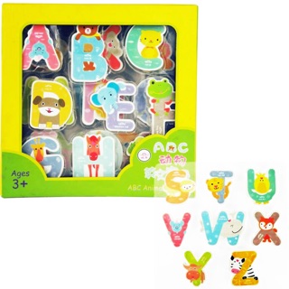 Kentoyshop ของเล่นไม้ตัวอักษรแม่เหล็ก ABC 🧲 (ABC animal magnet)