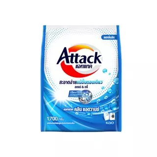 Attack Clean Advance concentrated powder 1700g. แอทแทค คลีน แอดวานซ์ 1700 ก.