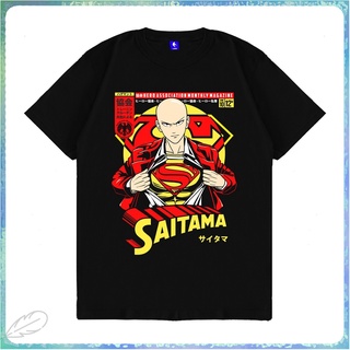 เสื้อยืดผ้าฝ้ายพรีเมี่ยม ขายดี เสื้อยืด พิมพ์ลายอนิเมะ One Punch Man SAITAMA Kizaru สําหรับผู้ชายเสื้อยืดอินเทรนด์