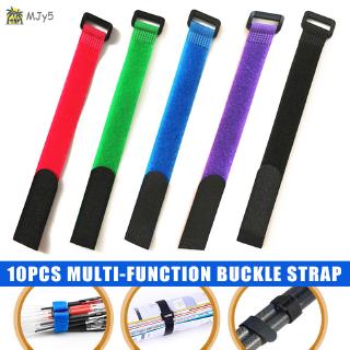 MJy5♡♡♡ 10pcs Fastening Cable Straps Cable Ties Set Magic Paste Organizer for Fishing Rod Waterproof Durable