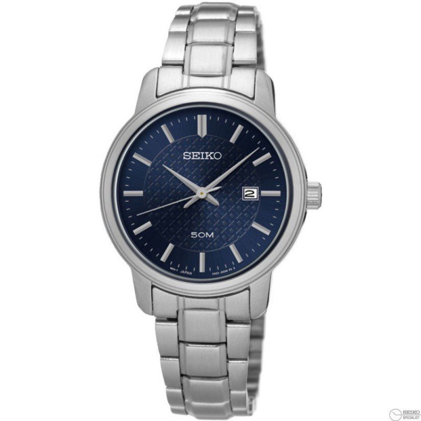 Karnvera Shop Seiko นาฬิกาข้อมือผู้หญิง Neo Classic Blue Dial Watch Sur749p1