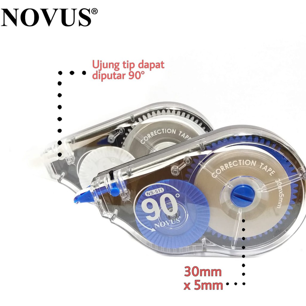 Novus Correction Tape / Tip ex NS-511 กระดาษ 30 เมตร