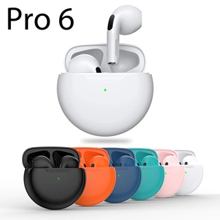 Pro6 TWS หูฟังบลูทูธไร้สาย 5.0 ควบคุมสัมผัส สําหรับ iPhone Xiaomi