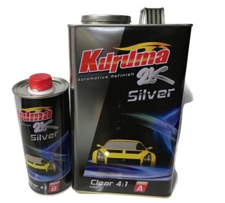 แลคเกอร์ 2K TOA KURUMA Silver 4:1 แลคเกอร์เคลือบเงารถยนต์ ทีโอเอ คูลูม่า ซิลเวอร์ ขนาดแกลลอน (เนื้อ3.2ลิตร+0.8ลิตร)