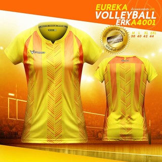 A4001 EUREKA VOLLEYBALL เสื้อ วอลเล่บอล ผู้หญิง ยูเรก้า แท้ 100% ใหม่ล่าสุด + มี ใบกำกับภาษี (สีเหลือง)