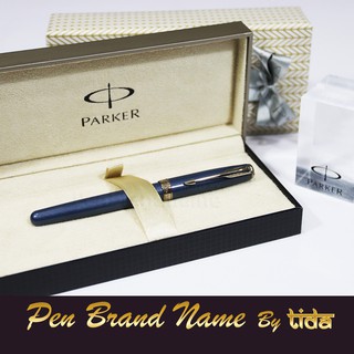 Parker Sonnet 07 VIP ปากกา หมึกซึม สีน้ำเงิน แหนบเงิน ของแท้