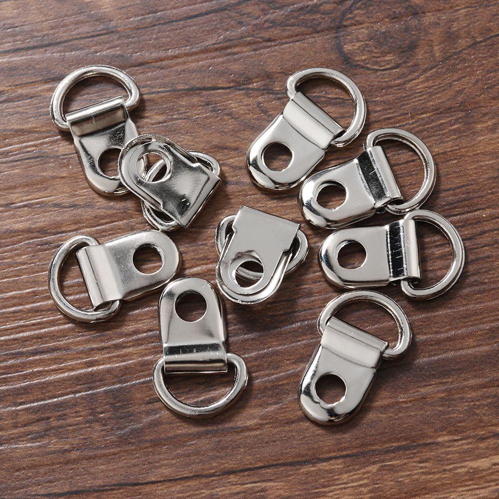 Xianen 10 ชุด / ล็อต D แหวนหัวเข็มขัด คุณภาพสูง บูท ตะขอ DIY หัตถกรรม กลางแจ้ง คาราบิเนอร์ กระเป๋าถือ คลิป
