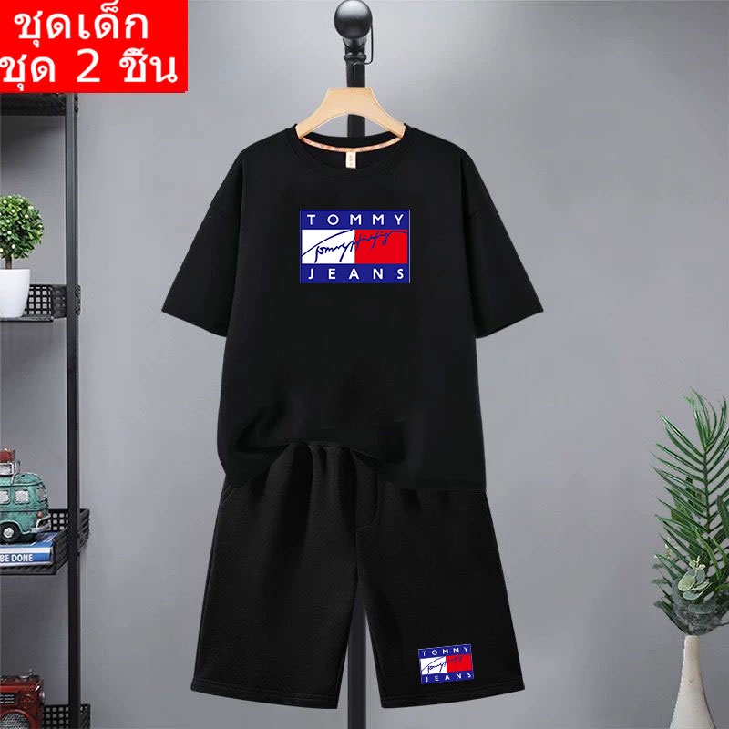 พร้อมส่ง!! K2257+DD381 ชุดเซ็ตเด็ก เสื้อยืด+เกาเกงขาสั้น ผ้ายืด ใส่สบาย ใส่ได้ทั้ง ญ/ช ลายเยอะสกรีนลายการ์ตูนน่ารัก