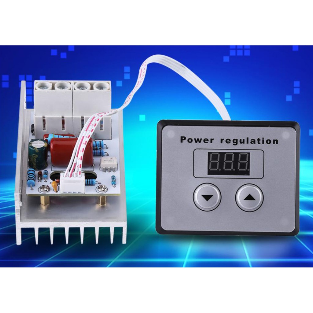 Dimmer Control AC 220V 10000W SCR 80A บอร์ดควบคุม หรี่แรงดันไฟฟ้า