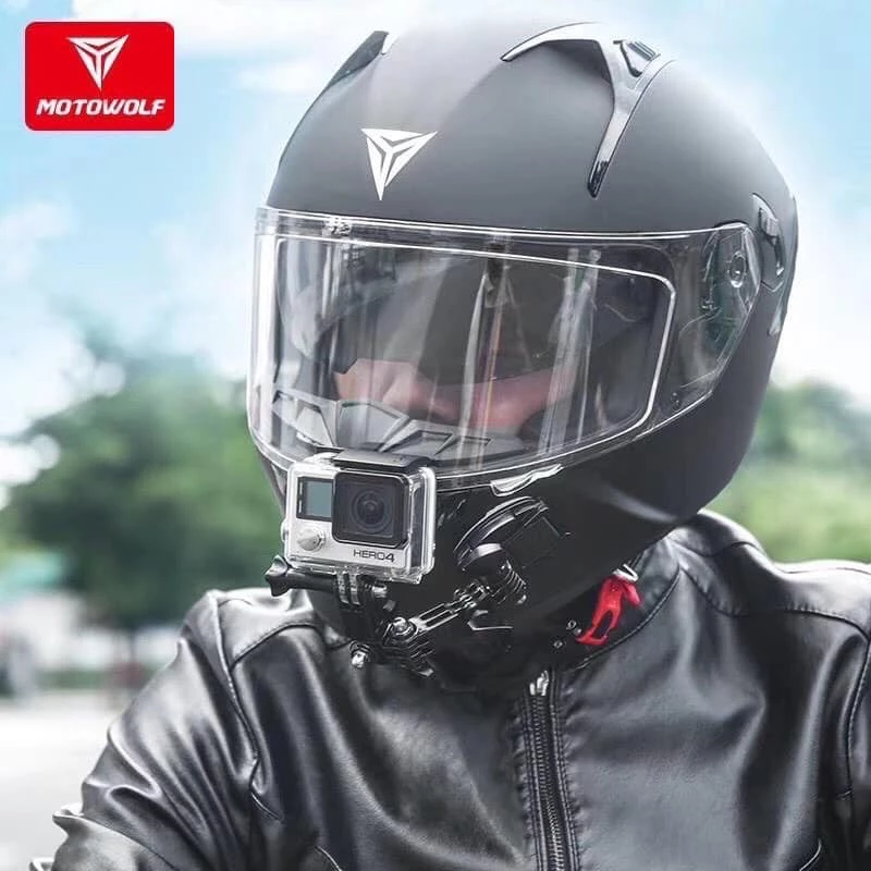 ที่ยึดกล้อง Action cam กล้อง Gopro ติดหมวกกันน็อค Motowolf Helmet Camera MDL3520 thumbnail 4