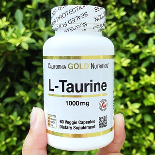 แอล-ทอรีน L-Taurine 1000 mg 60 Veggie Capsules (California Gold Nutrition®)