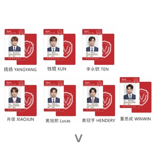 เวย์วี NCT WAYV Ten WINWIN HENDERY KUN Lucas Student Identity Card ID Card