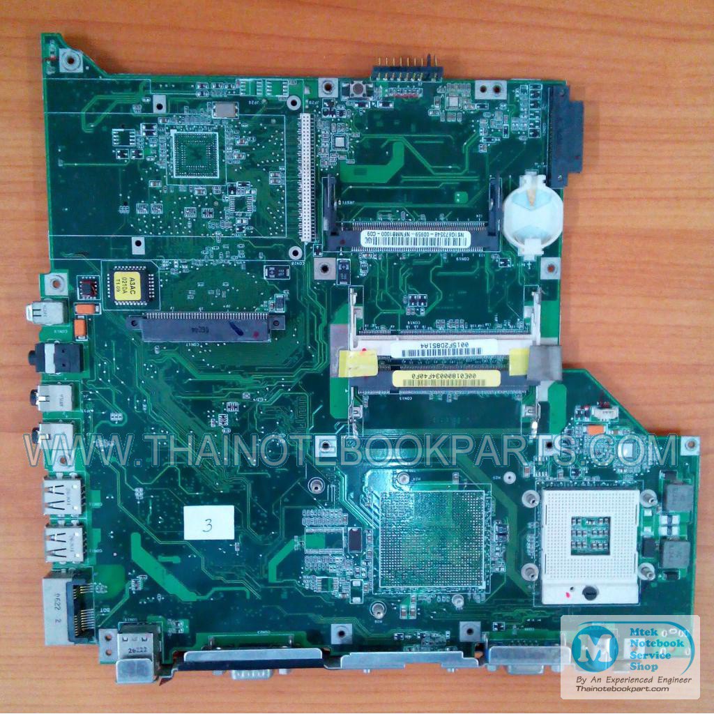 เมนบอร์ดโน้ตบุ๊ค Asus A3E Laptop Motherboard 00E01800034F40F0 0015F2D851A4 motherboard