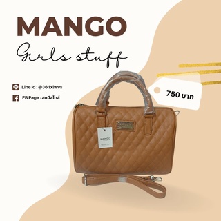 Mango กระเป๋า กระเป๋าทรงหมอน ใช้ได้ทั้งแบบถือ / สะพายข้าง บุนวม มี 2 สี