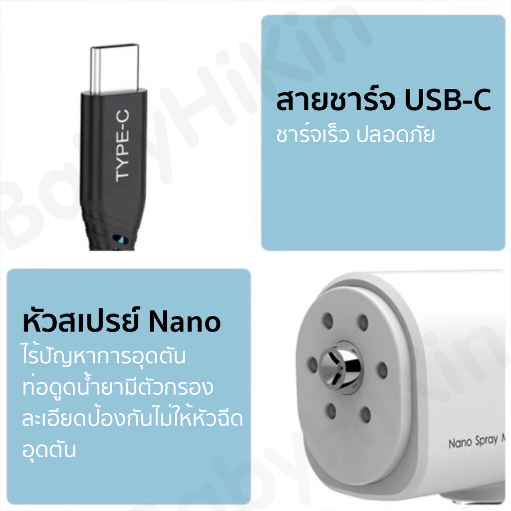 เครื่องพ่นฆ่าเชื้อ ปืนฆ่าเชื้อ ไร้สาย (ของแท้) Automatic Nano Spray ผ่านการรองรับมาตรฐานยุโรป