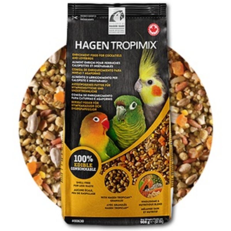 HAGEN Tropimix for Cockatiel and Lovebird แบ่งขาย อาหารนกธัญพืชรวม ผลไม้ ถั่ว และอาหารเม็ด สำหรับค็อกคาเทล เลิฟเบิร์ด