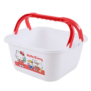 🔥ยอดนิยม!! ตะกร้าเอนกประสงค์ ลายคิตตี้ สีแดง Kitty Basket Red Color