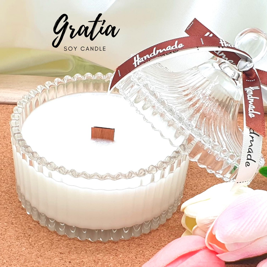 เทียนหอม ไส้ไม้ กลิ่นJo Malone 200g. เทียนหอมไขถั่วเหลือง soy wax