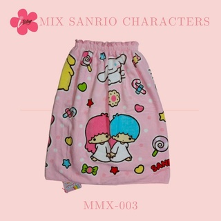 i-Biley กระโจมอกอาบน้ำ Size M MX-003 ลาย MIX CHARACTERS SANRIO ลิขสิทธิ์แท้ 100% ผ้านุ่ม คุณภาพดี