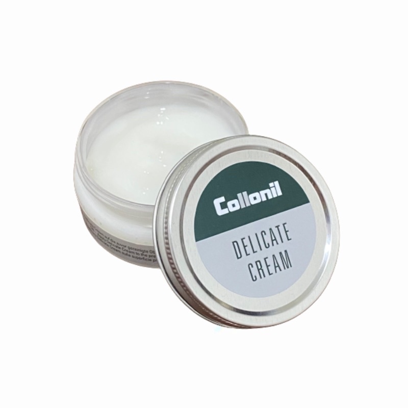 [แถมฟรี ผ้าเช็ด 150 บาท] Collonil Delicate Cream 60 ml. ครีมทำความสะอาดหนังแท้ หนังคาเวียร์ หนังวัว 