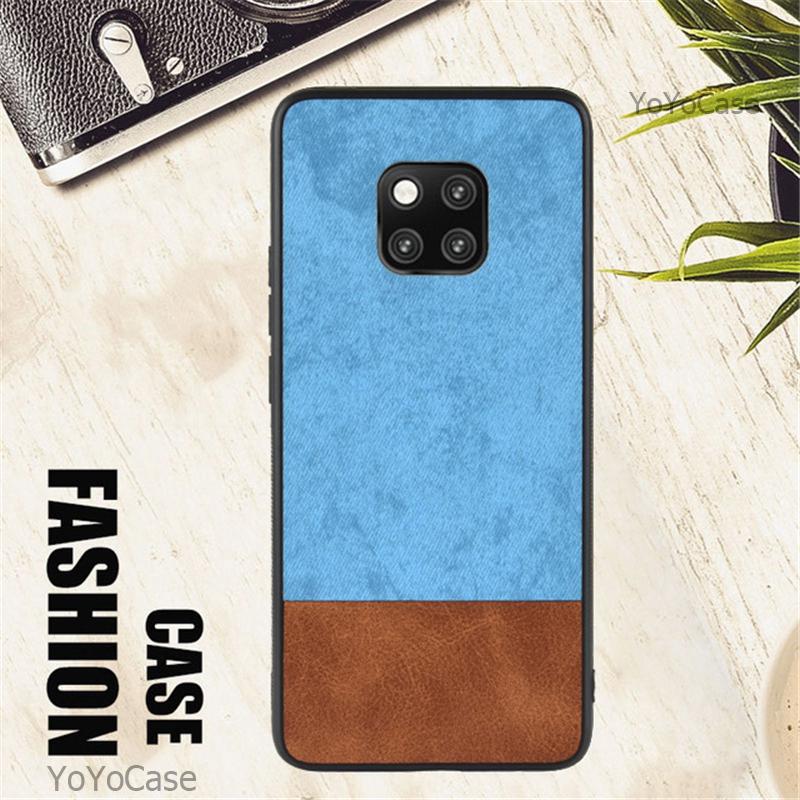 เคสโทรศัพท์ผ้ายีนส์แบบนุ่มสำหรับ Huawei Mate 20 Pro Honor 8x