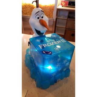 ❄Frozen 2❄ ☃️ถังป๊อปคอร์นโอลาฟเม็กซิโกขนาดใหญ่มีไฟ olaf popcorn