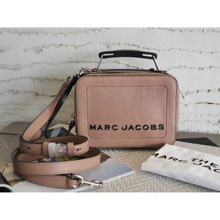 Marc Jacobs The Textured Mini Box Bag- Black (Beige)