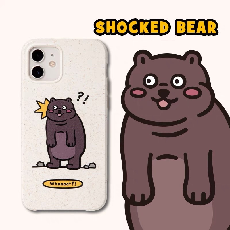 ( pre order ) เคส iphone เคสฟางข้าวสาลี 🐻 SHOCKED BEAR จากแบรนด์ Aug8store