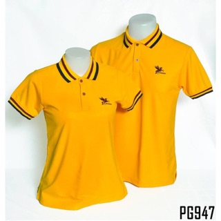 King Pegasus - เสื้อโปโลผู้ชาย Pegasus ผ้านิ่มใส่สบาย สีเหลือง รหัส P947