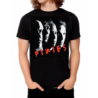 tshirtเสื้อยืดคอกลมฤดูร้อนเสื้อยืด พิมพ์ลาย The Pixies Band Photo Indie Punk Rock Official 3Xl Last Nwt สไตล์พังก์ร็อก ส