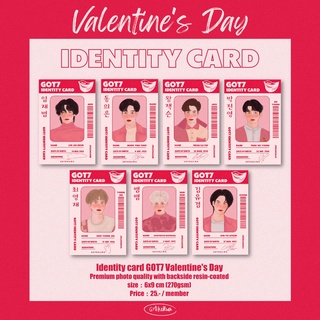 Artkellwa Identity Card Valentines Day GOT7 Fanart so cute