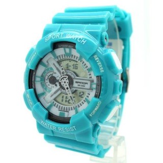 Sport Watch SAMDA นาฬิกาชาย-หญิง สายยาง 2 ระบบ (เข็มและDigital) SW-S004 (Mint)