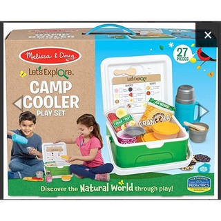 Melissa &amp; Doug รุ่น 30800 เล่นแคมป์ปิ้ง คูลเลอร์ปิคนิค Lets Explore Camp Cooler Play Set ลูกเล่นเพียบ บทบาทสมมุติเหมือน