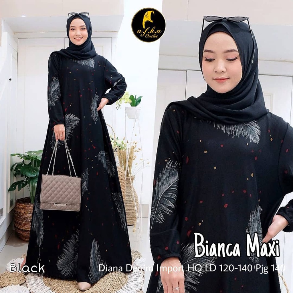 ผู้หญิง Jumbo Gamis Jumbo Motif Gamis Ld120 Ld 130 140 ล่าสุด Cool Stretched BIANCA