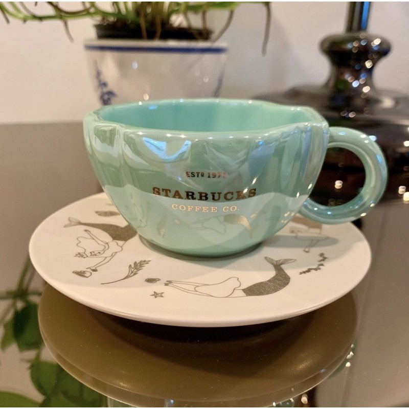 Starbucks Taiwan pearly shell mug set ของแท้ 1000%