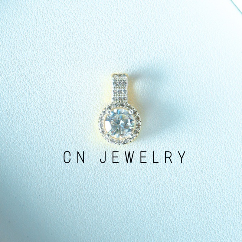 จี้คาร์เทีย ทองขาว 👑รุ่นAZ-01 แถมฟรีตลับทอง CN Jewelry จี้เพขรCZ จี้แบรนด์ จี้สร้อยคอ จี้งานแบรนด์