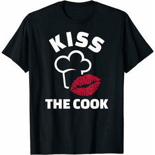 เสื้อยืดผ้าฝ้ายพิมพ์ลาย2022 เสื้อยืดแฟชั่นลำลอง Chef Kiss - Fun Cook Couple T-Shirt