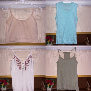 เสื้อสายเดี่ยวมือสอง สภาพดี น่ารักๆ ผ้านิ่ม