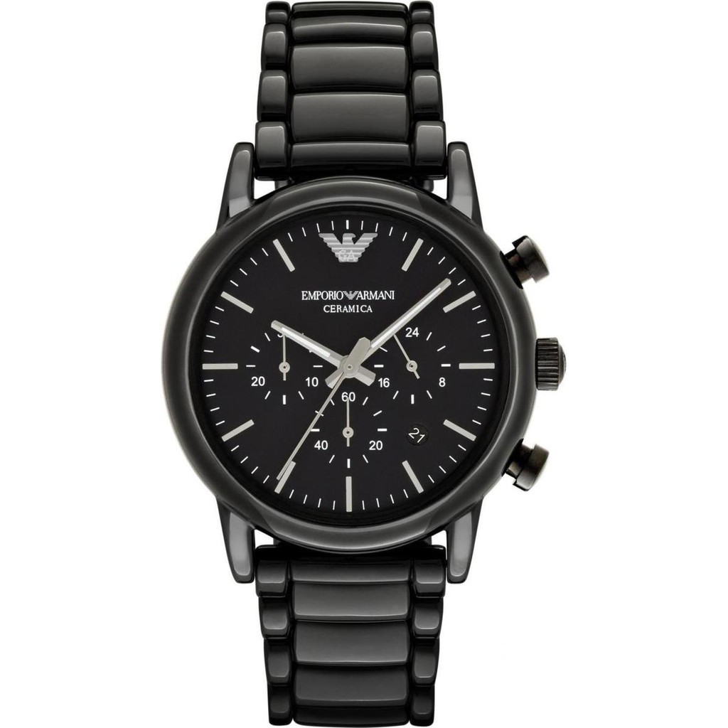 Emporio Armani AR1507 men's ceramic นาฬิกาแบรนด์เนม อามานี่ แท้ 100% ของแท้ราคาถูก สำหรับผู้ชาย A-34