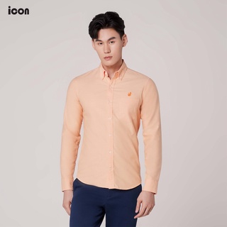 icon (ไอคอน) เสื้อเชิ้ตผู้ชาย แขนยาว มีให้เลือก 4 สี - IAC8008OR,IAC8008RE,IAC8008YE,IAC9008DG