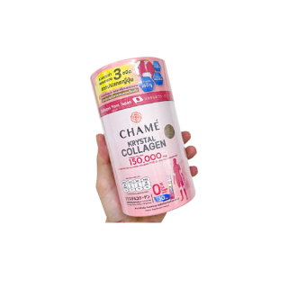 ใหม่ Chame Krystal Collagen ชาเม่ คริสตัล คอลลาเจน [30 ซอง] บำรุงผิว กระดูก ข้อต่อ เล็บและผม