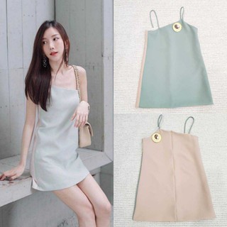 re stock✎พร้อมส่ง🌟 two-tone  dress 🌟nuchaa