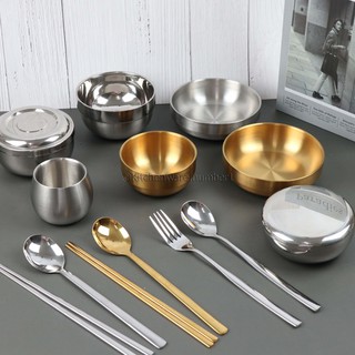 KITCHENWARE_NUMBER1 [พร้อมส่ง] ถ้วยข้าวเกาหลีพร้อมฝาปิด (รวบงานทานอาหารเกาหลีไว้ที่นี้🇰🇷🇰🇷)