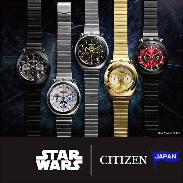 [ส่งตรงจากประเทศญี่ปุ่น] CITIZEN RECORD LABEL TSUNO CHRONO STAR WARS DARTH VADER Darth Maul C-3PO นา