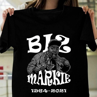 [S-5XL] เสื้อยืดลําลอง แขนสั้น พิมพ์ลาย R I P Biz Markie 1964 2022S ของขวัญฮาโลวีน สําหรับแฟนคลับ วันเกิด