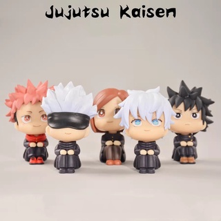 8cm 5piece Anime Jujutsu Kaisen boneca(Itadori Yuji Gojo Satoru boneco) For Ornaments/Gifts