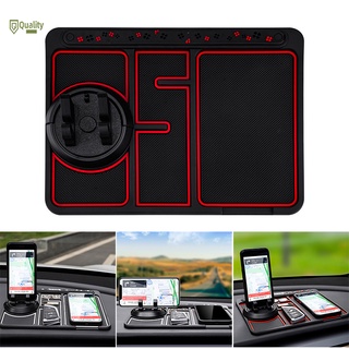 Non-Slip Phone Pad for Car 4-in-1 Flexible Dash Board Mat with Phone Holder &amp; Aromatherapy &amp; Parking Contact Number