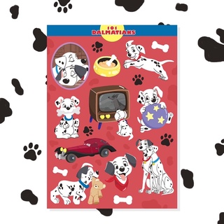 101 DALMATIANS STICKER A6 🐶🐶🖤🤍